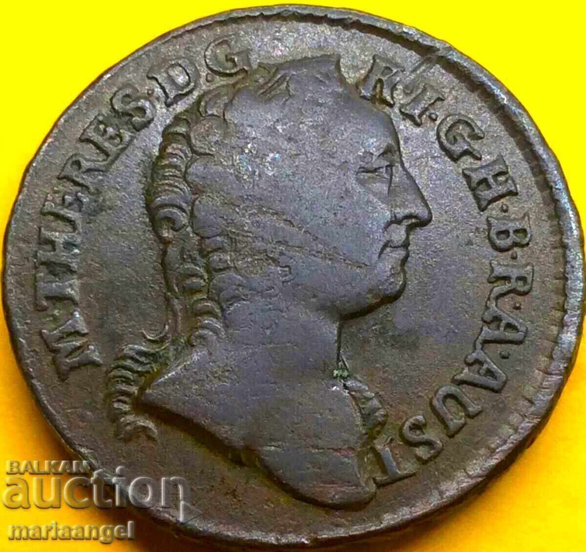 1 kreuzer 1763 Austria M.Theresa K - Fruhwald 12.46g - 6