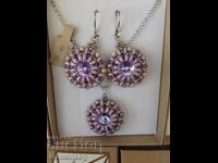 Колие и обици ръчна изработка