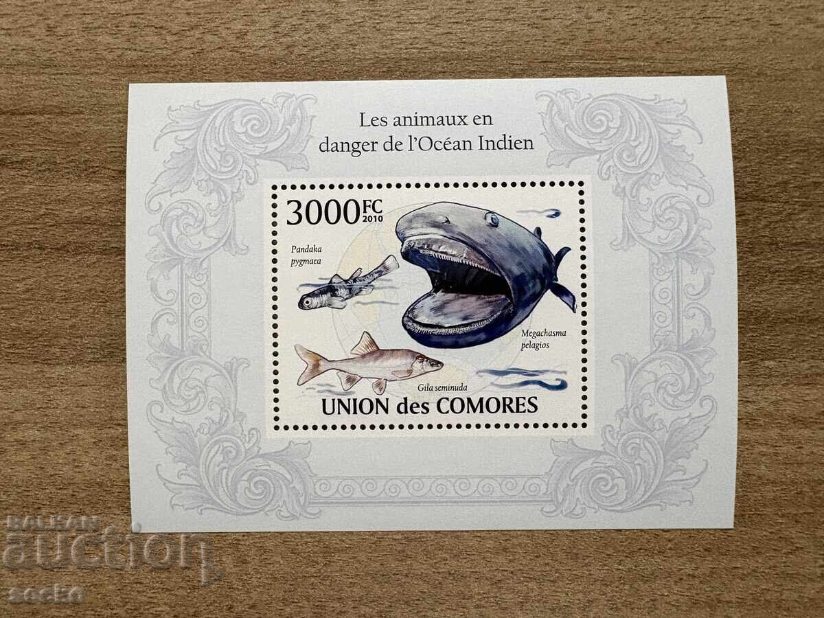 Коморски о-ви - Морски живот - Застрашени животни (2009) MNH