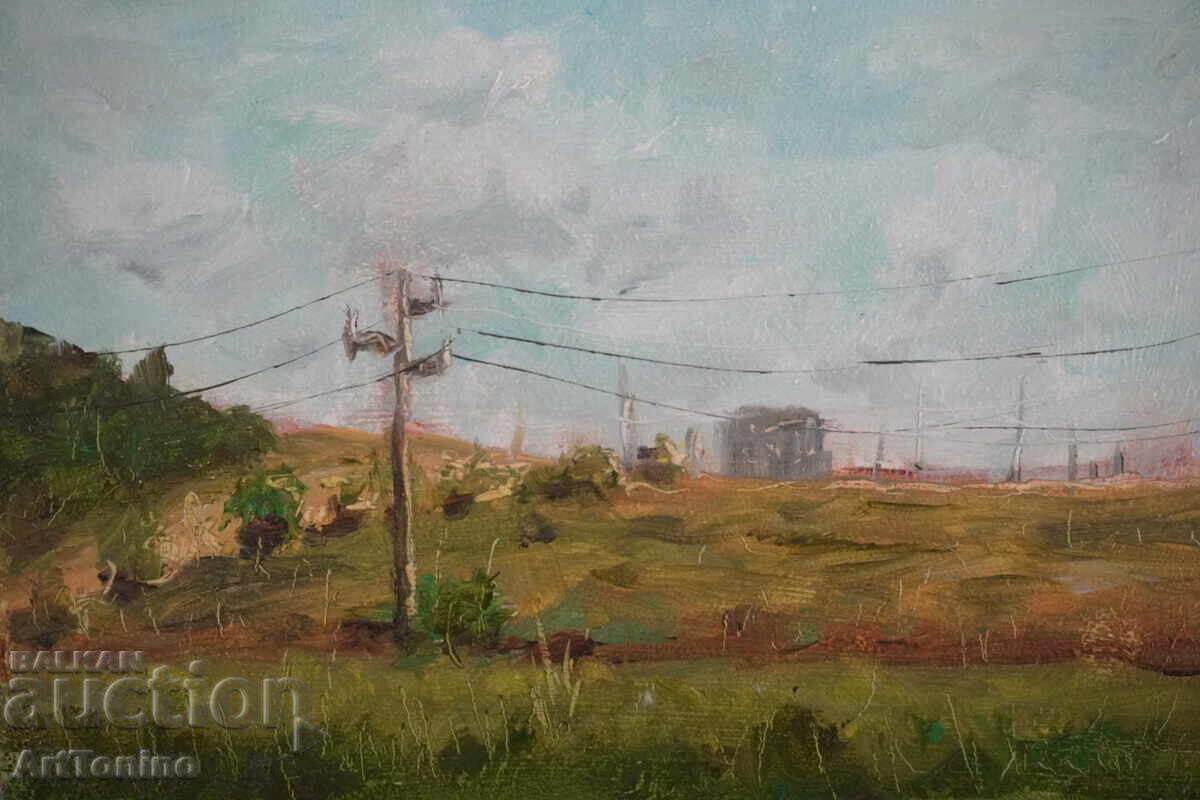 Licitație Pictură în ulei - Plein air - Bakadjik - Anton Yordanov