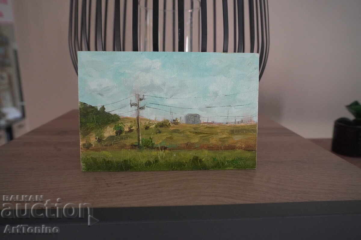 Pictură în ulei - Plein air - Bakadjik - Anton Yordanov