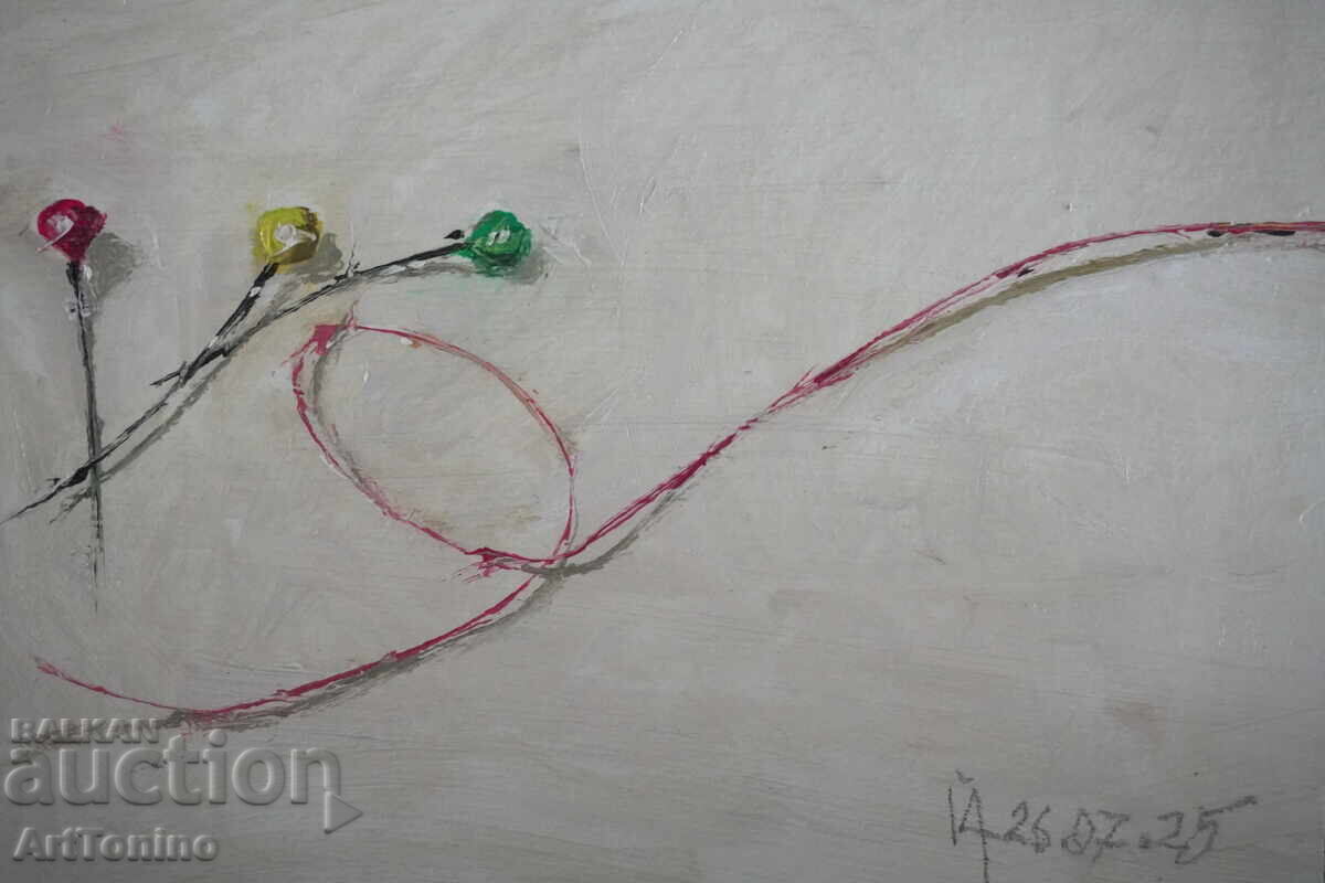 Маслена картина- Натюрморт  - Карфици  -Антон Йорданов с цена € 40.00 | 78.23 лв.