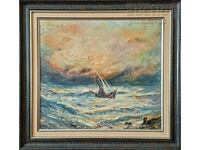 Πίνακας, θάλασσα, καλλ. Α. Σιμεώνωφ