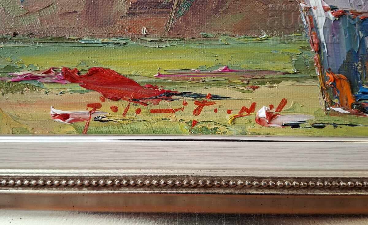 Licitație Tablou, flori, autor bulgar Licitație Tablou, flori, autor bulgar