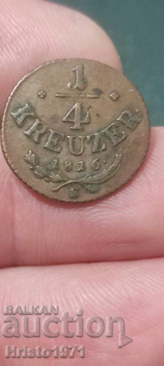 1/4 Kreuzer 1816 S