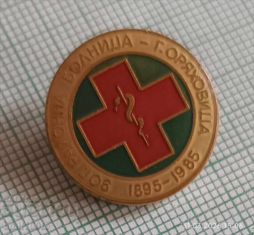 Insignă - 90 de ani Spitalul Raional Gorna Oryahovitsa 1895 1985 cu preț € 1.50 | 2.93 BGN Insignă - 90 de ani Spitalul Raional Gorna Oryahovitsa 1895 1985 cu preț € 1.50 | 2.93 BGN