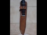 Cuțit de vânătoare și turism cu teacă și tocăniță de vultur