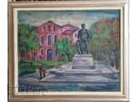 Цветана Костуркова 1914 2011 Паметника на Вазов София масло