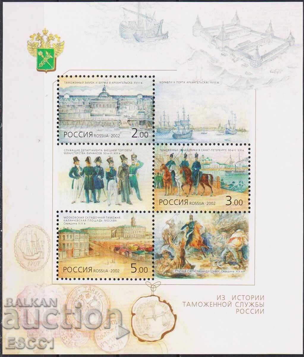 Bloc curat Istoric vamal 2002 din Rusia