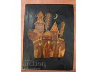 Wooden inlay painting