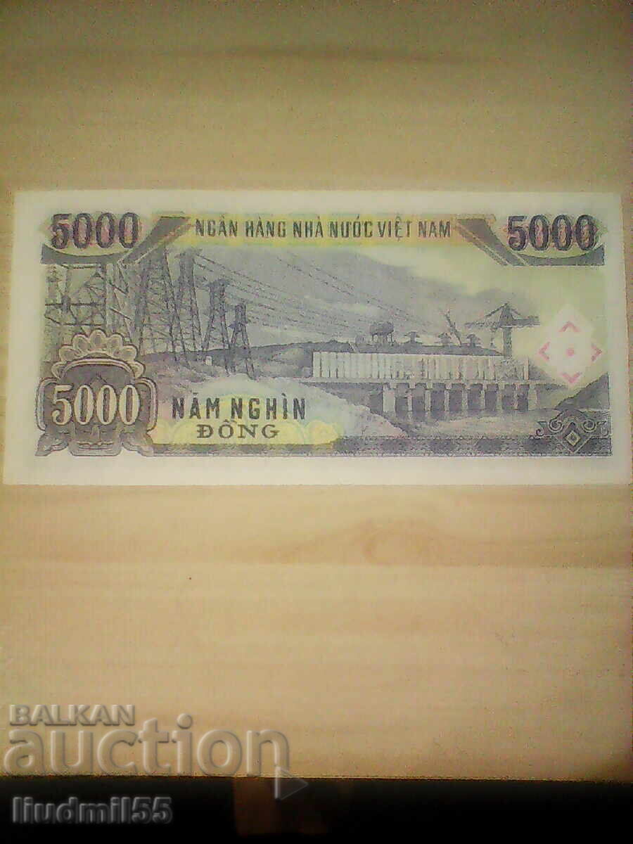 VIETNAM 5000 DONG 1991 UNC cu preț € 0.60 | 1.17 BGN