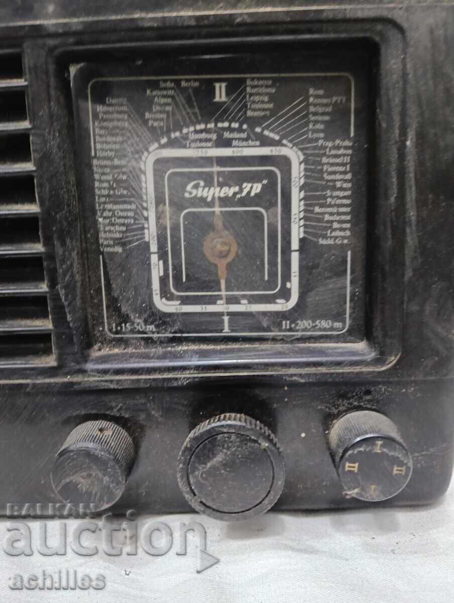 Delivery of TELEGRAFIA Tube Radio