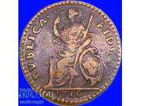 Suedia 1 Daler 1716 Carol XII Cupru