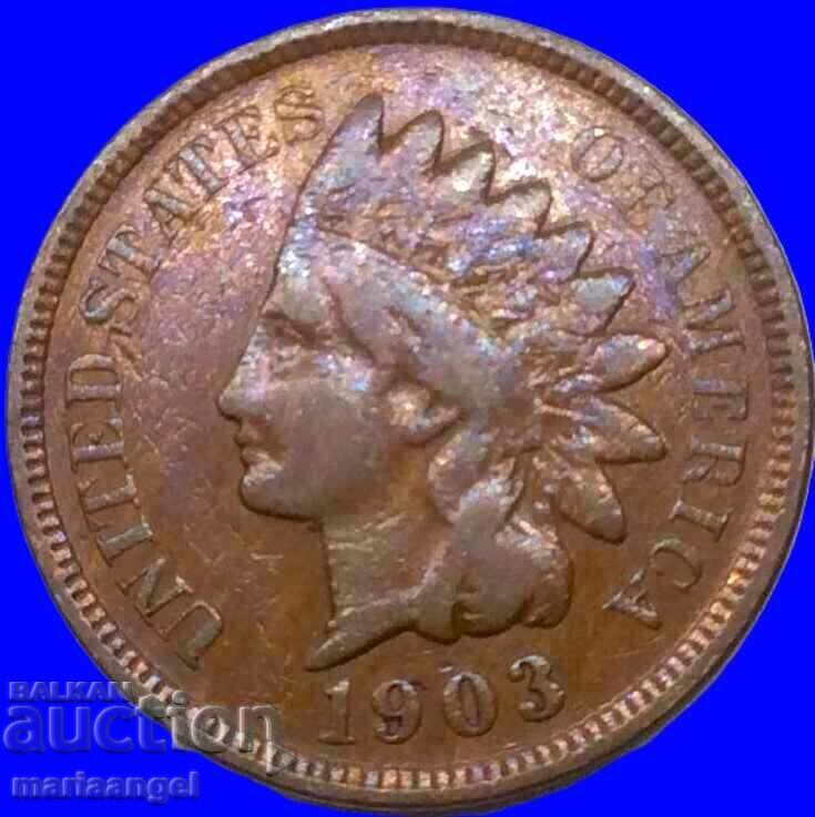 SUA 1 cent 1903 Indian - 5