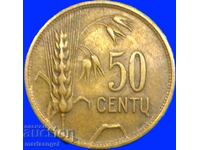 Lithuania 1925 50 cents
