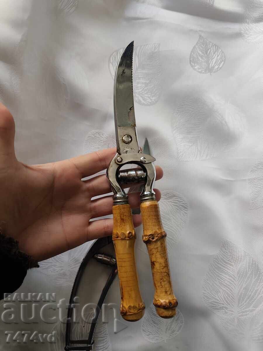 Două modele de foarfece germane autentice pentru tranșat carne - 5