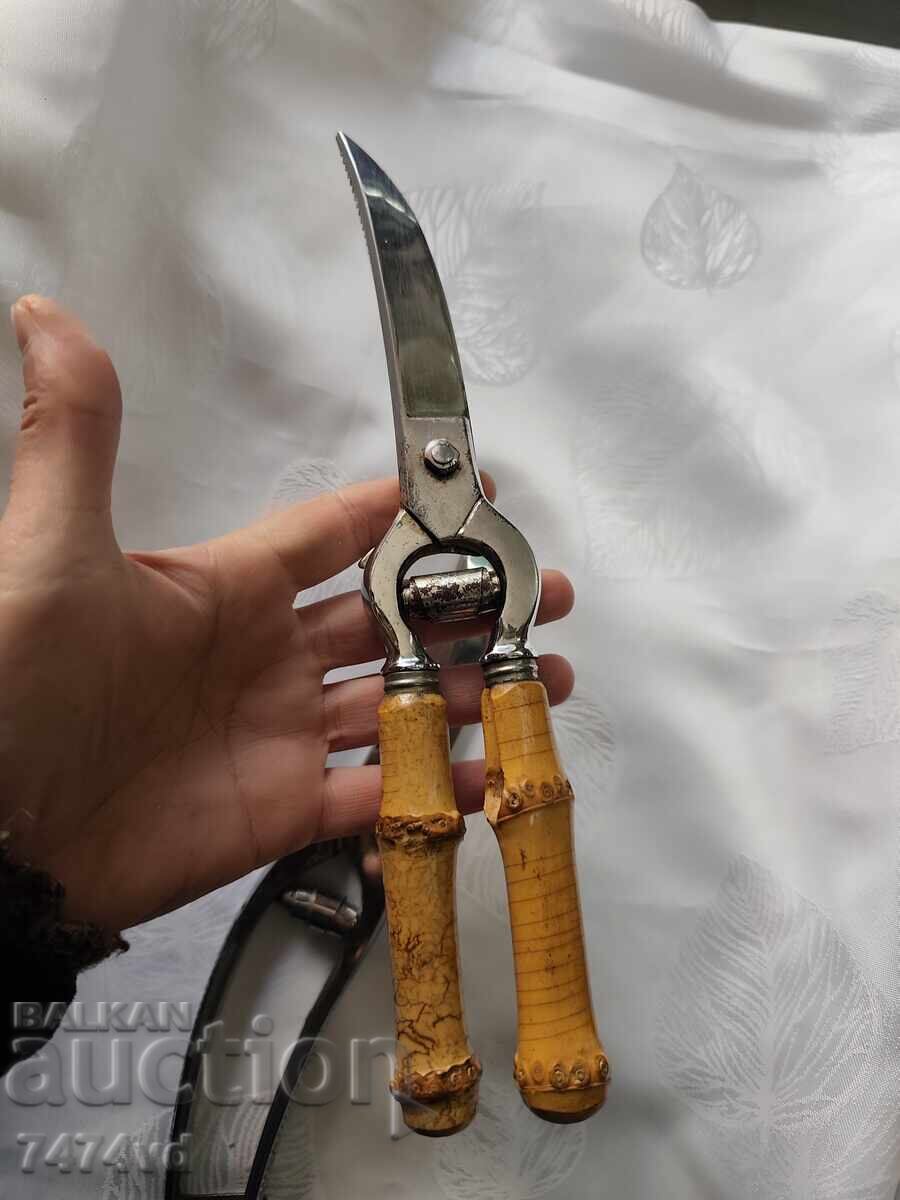 Două modele de foarfece germane autentice pentru tranșat carne - 6