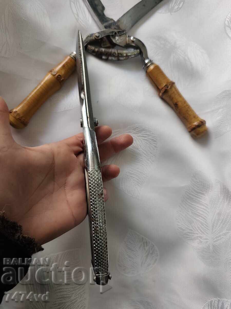 Două modele de foarfece germane autentice pentru tranșat carne - 7