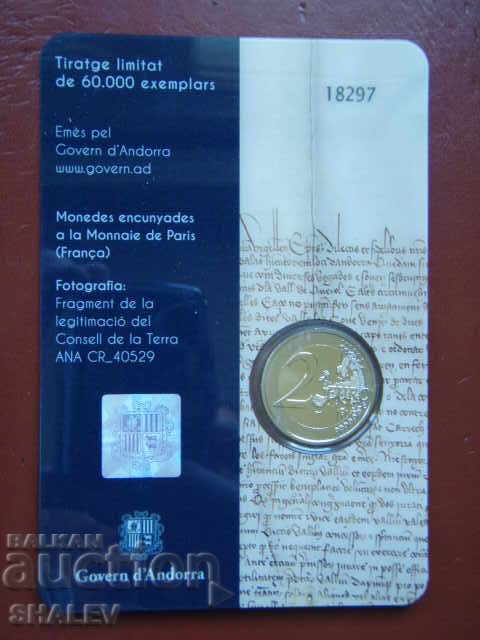 Licitație 2 Euro 2019 Andorra "600 Anni Consell della Terra" (2) - Unc