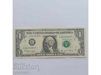 1 долар, САЩ, Зелен печат, 2003 г. със звезда в номера /UNC