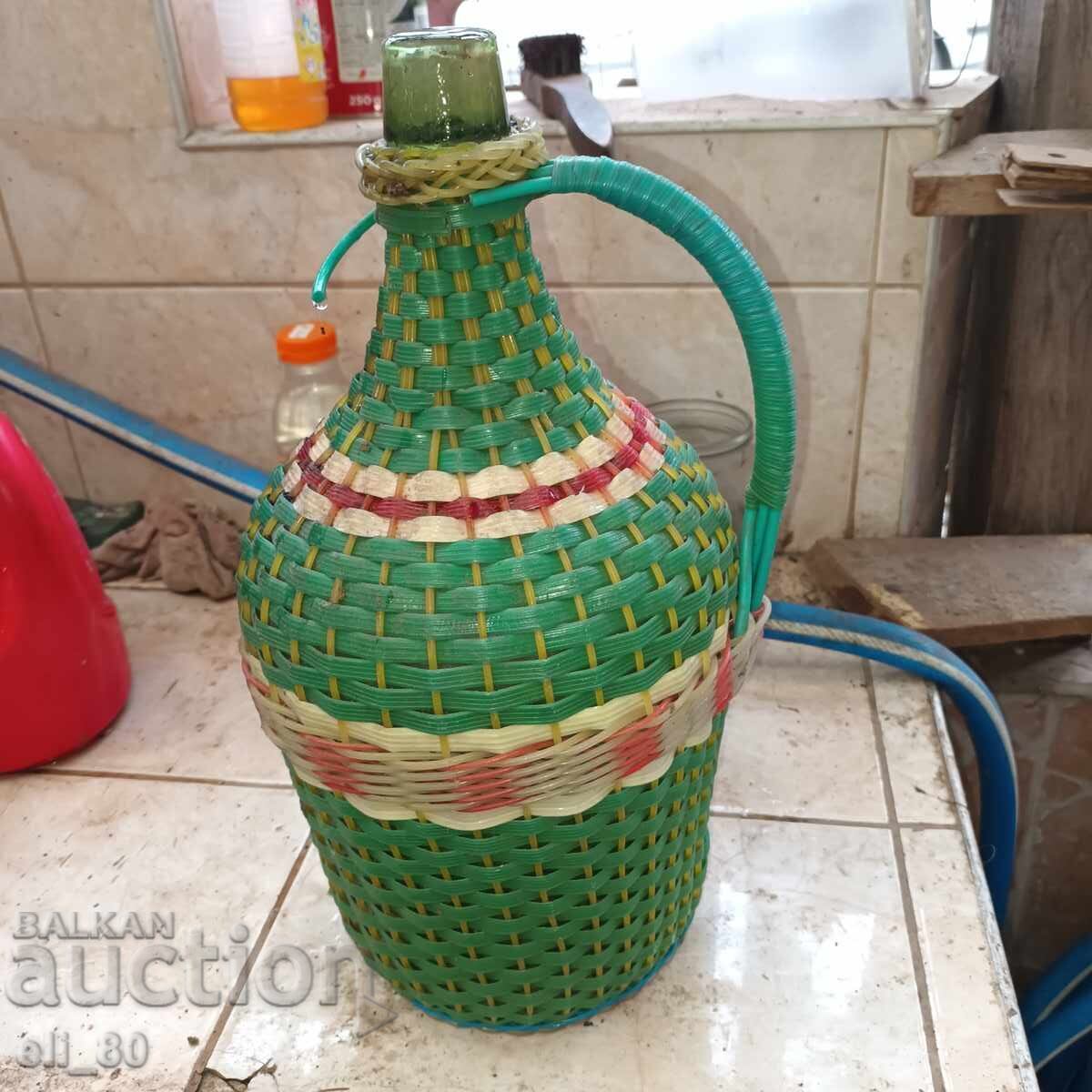 Glass old demijohn 5 liters - 7 Glass old demijohn 5 liters - 7