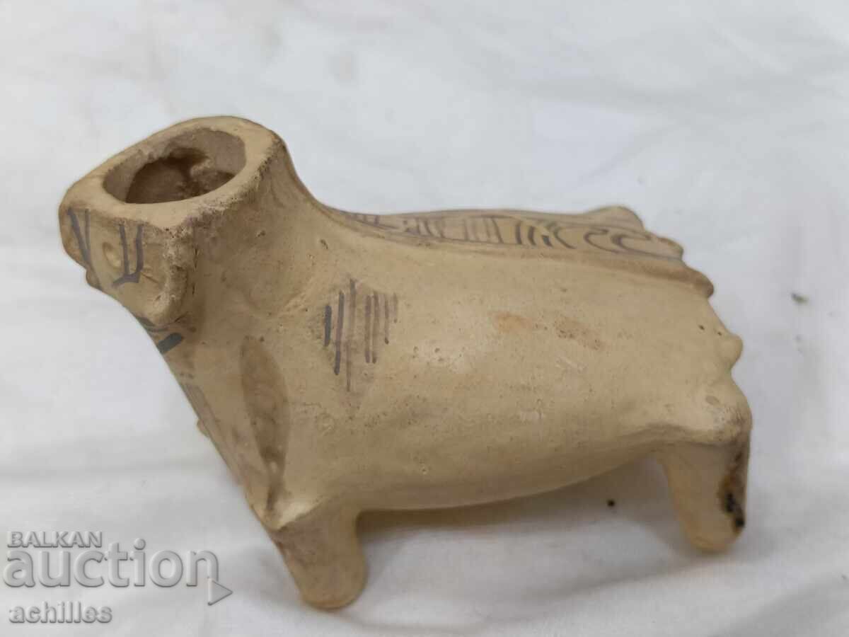 Auction Roman clay lamp figure Auction Roman clay lamp figure