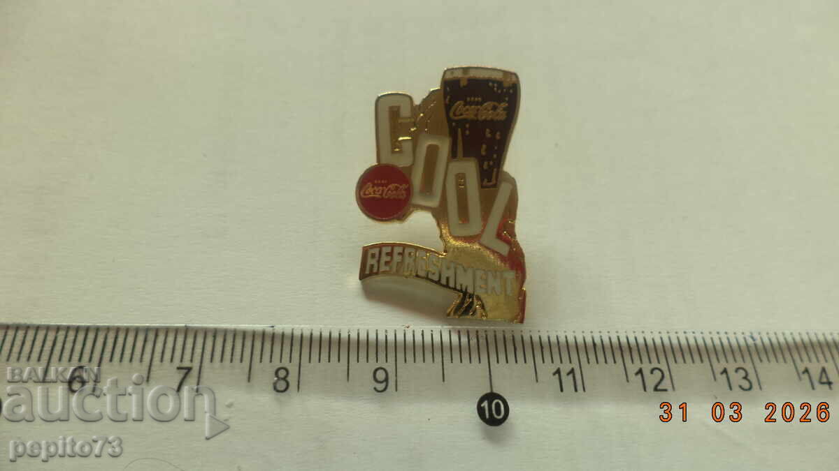 Badge, Coca Cola, with price € 2.00 | 3.91 BGN Badge, Coca Cola, with price € 2.00 | 3.91 BGN