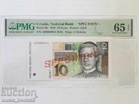 10 куни Хърватска 1995 г. PMG 65 EPQ Specimen
