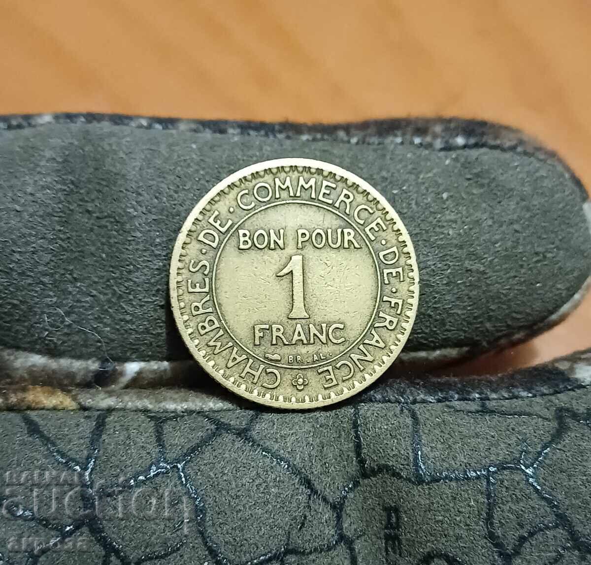 1 franc Franța 1923