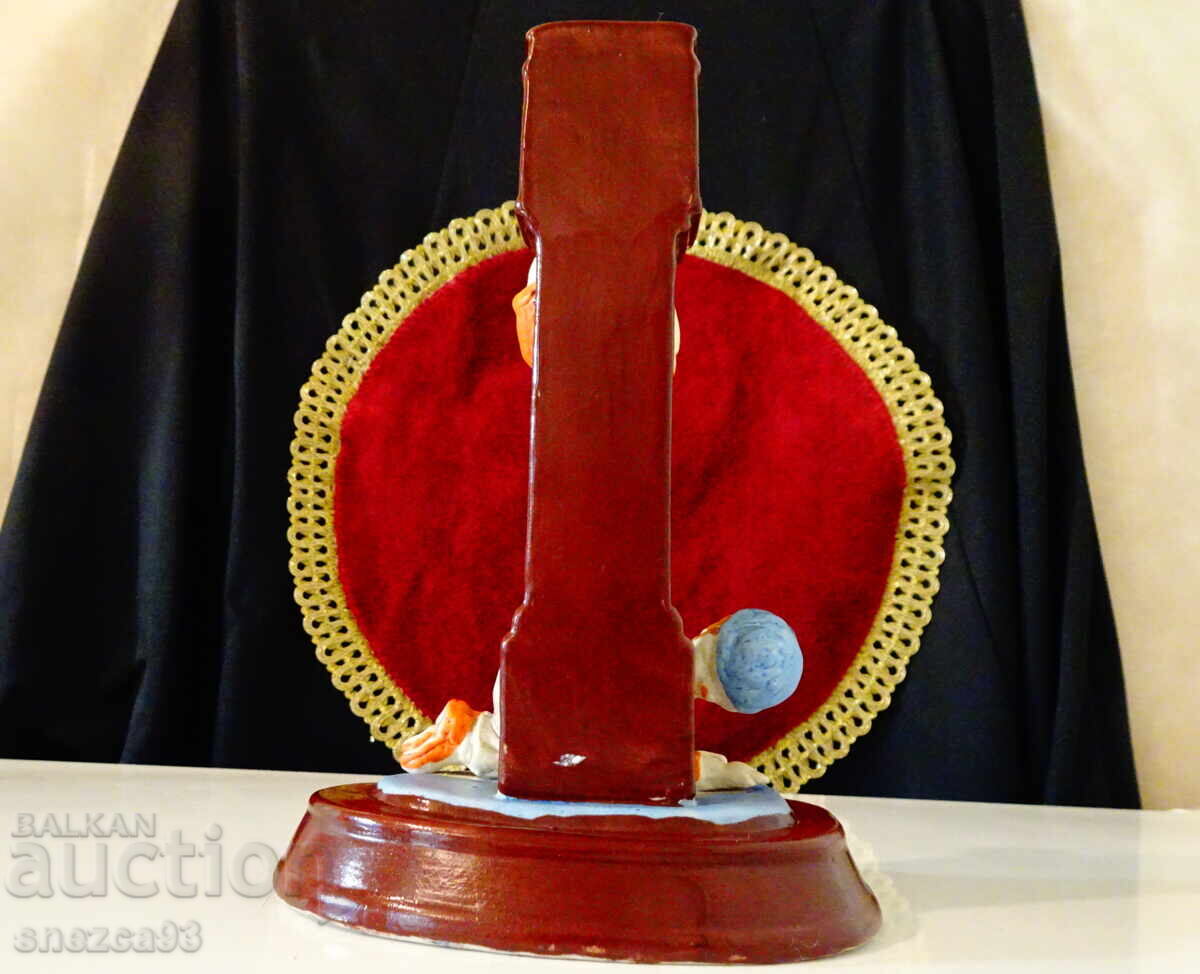 Statuiță germană din porțelan Copii care își verifică ceasul - 5 Statuiță germană din porțelan Copii care își verifică ceasul - 5