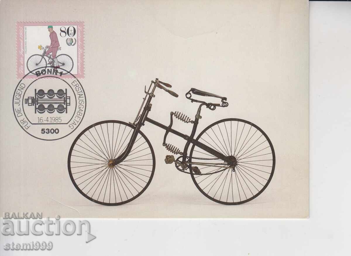 Пощенска карта FDC MAX ВЕЛОСИПЕДИ КОЛЕЛА