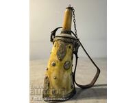 Стара балканска барутница от рог – Османски период, 18 век!