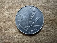 Ιταλία - 2 λίρες (1957)