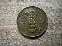 Italia - 5 centesimi (1921)