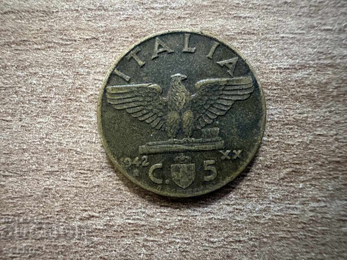 Italia - 5 centesimi (1942)