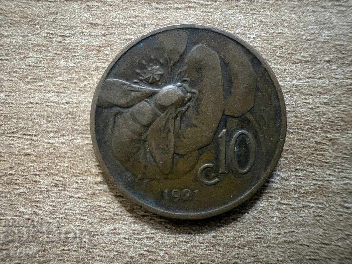 Ιταλία - 10 centesimi (1921)