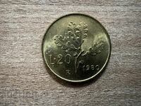 Italy - 20 Lire (1980)