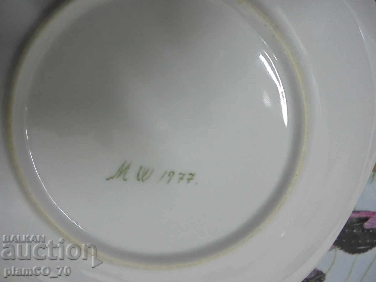 №*8557 Vintage porcelain plate set – 7 pieces (MW 1977) - 7 №*8557 Vintage porcelain plate set – 7 pieces (MW 1977) - 7