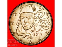 Ⰺ МАРИАН (1999-2026): ФРАНЦИЯ ★ 5 ЕВРО ЦЕНТА 2019! UNC!