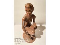 Figurină ceramică vintage pentru femei
