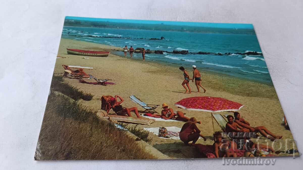 Пощенска картичка Булгаски окръг Къмпинг Ахелой 1980 Пощенска картичка Булгаски окръг Къмпинг Ахелой 1980