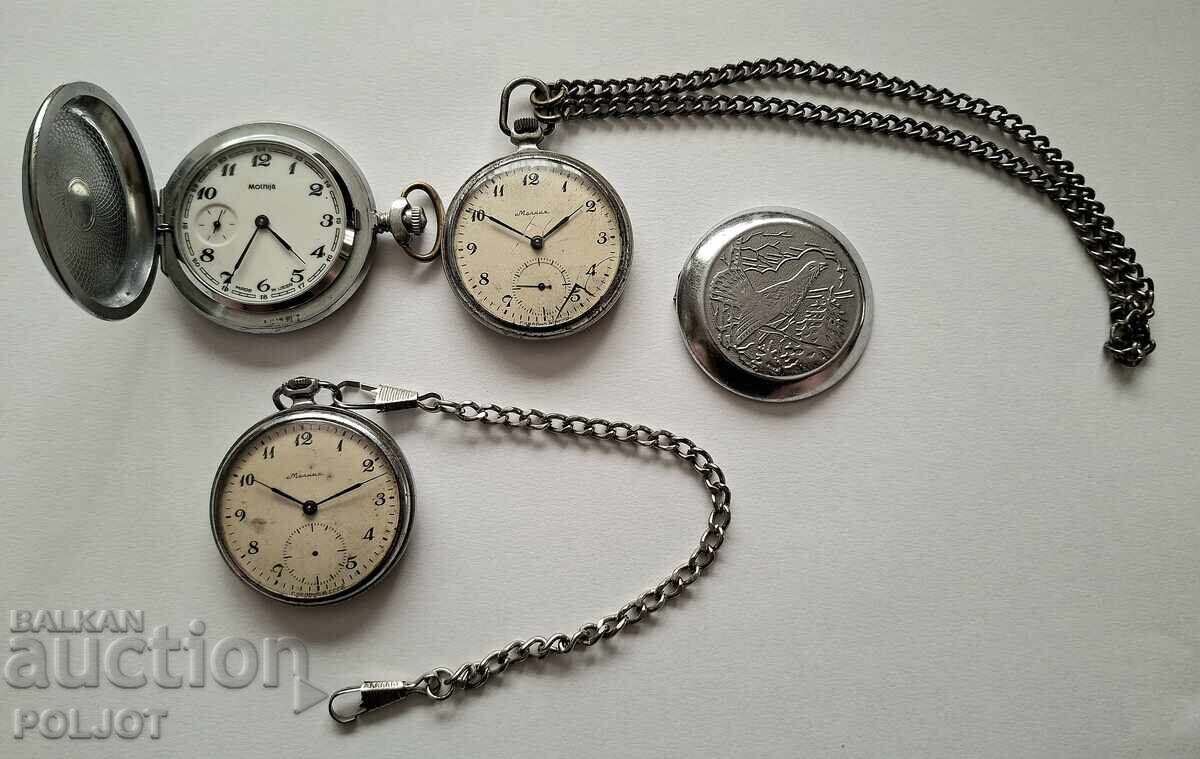 Lot of Molniya pocket watches Lot of Molniya pocket watches