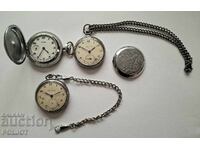 Lot of Molniya pocket watches