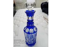 Antique decanter, crystal, Bohemia