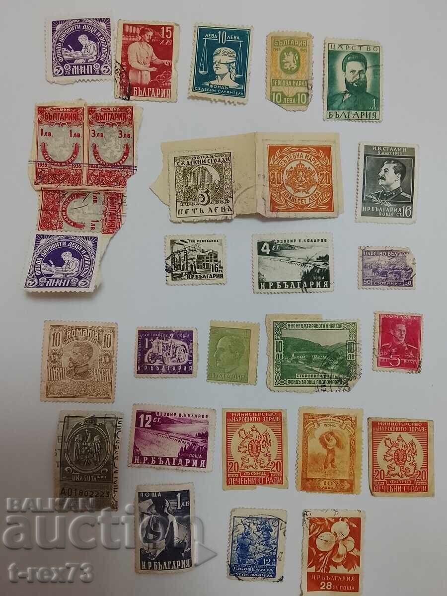 Licitație Lot timbre vechi clădiri medicale clădiri judiciare și altele