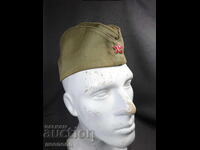 OLD RETRO USSR PILOTKA MILITARY HAT WITH ENAMEL STAR