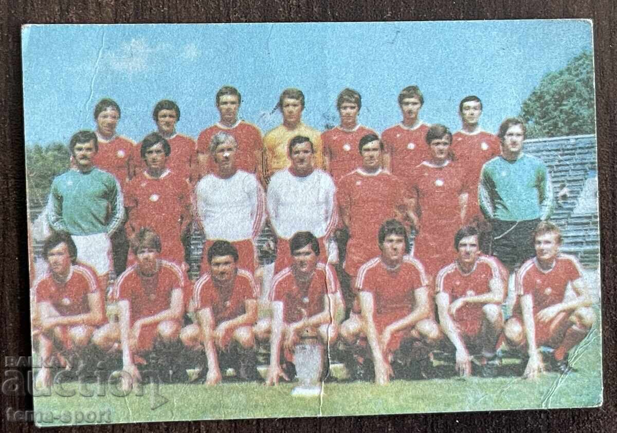 1905 България календарче футболен клуб ЦСКА София 1981г.