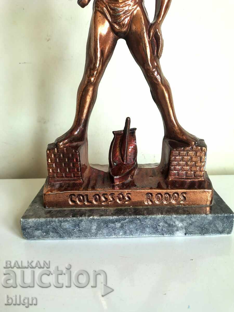 Livrarea Superbă statuie de bronz a Colosului din Rhodos