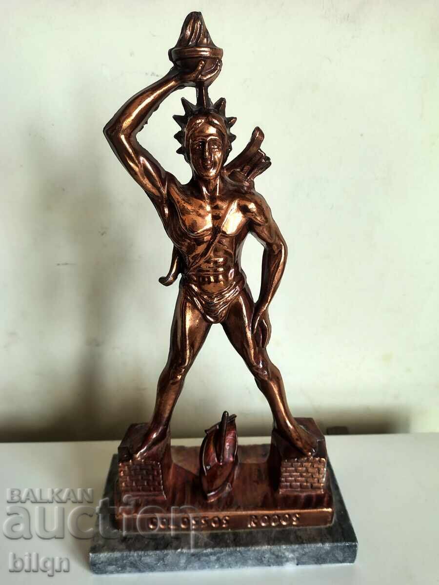 Superbă statuie de bronz a Colosului din Rhodos