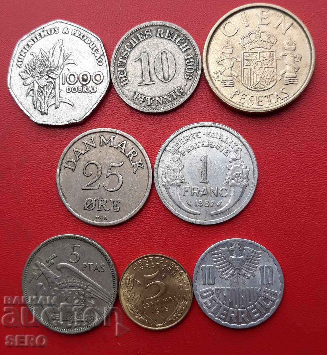 Mixed lot of 8 coins Mixed lot of 8 coins